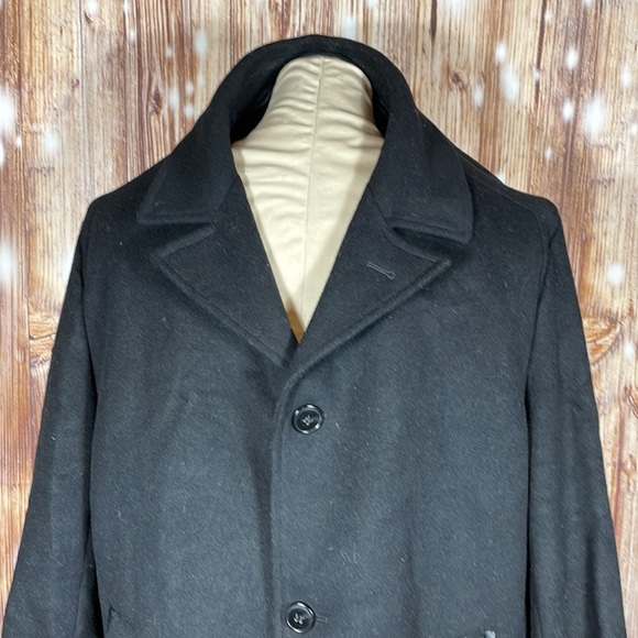 Men’s Hugo Boss Black Wool Cashmere Pea Coat 42R - Picture 3 of 9